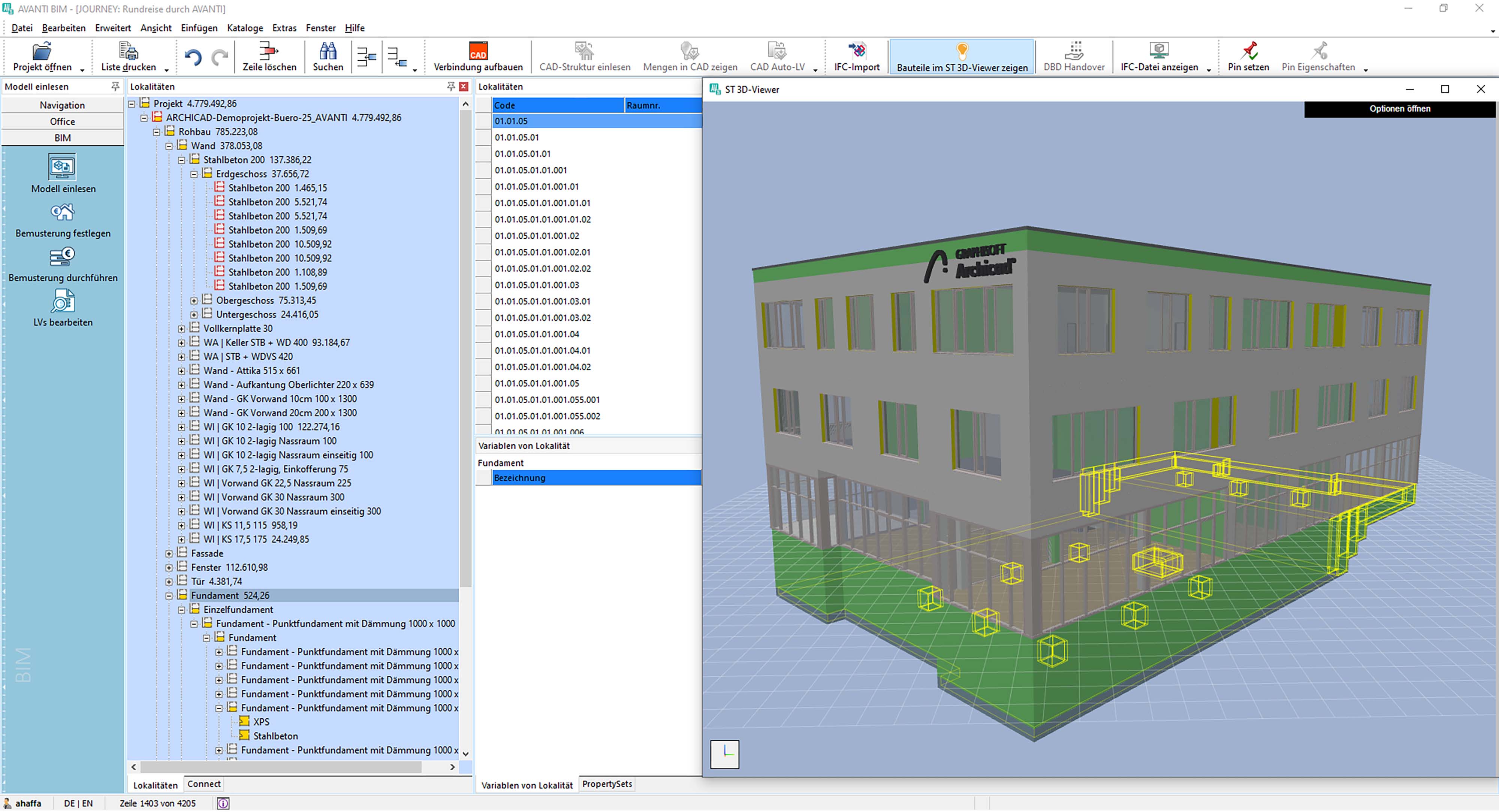 AVANTI connect: nahtloserer Austausch zwischen Modell und Ausschreibung