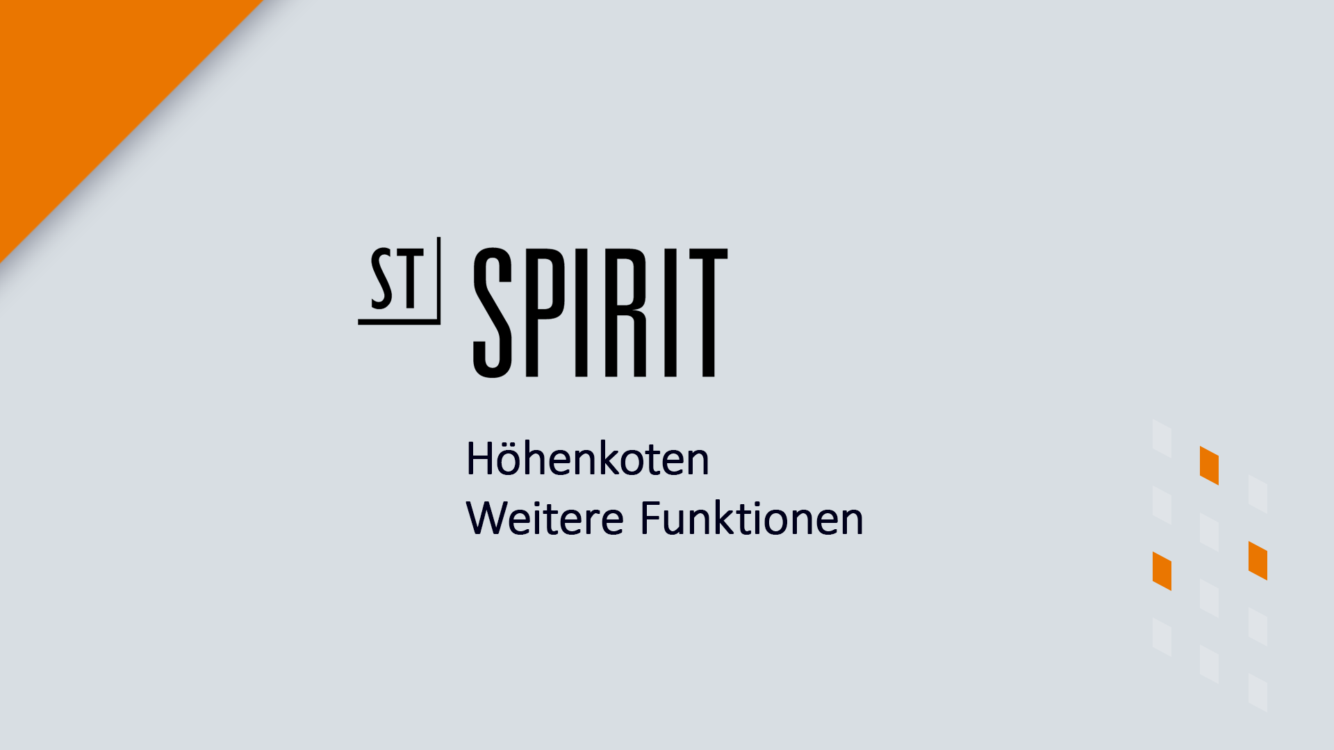 Höhenkoten in SPIRIT (Teil 3)