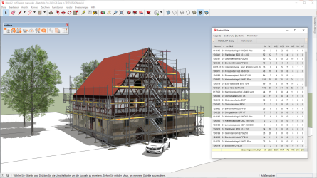 Materialliste in scaffmax