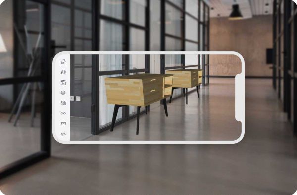 AR-Funktion der SketchUp Viewer ﻿Mobile-App